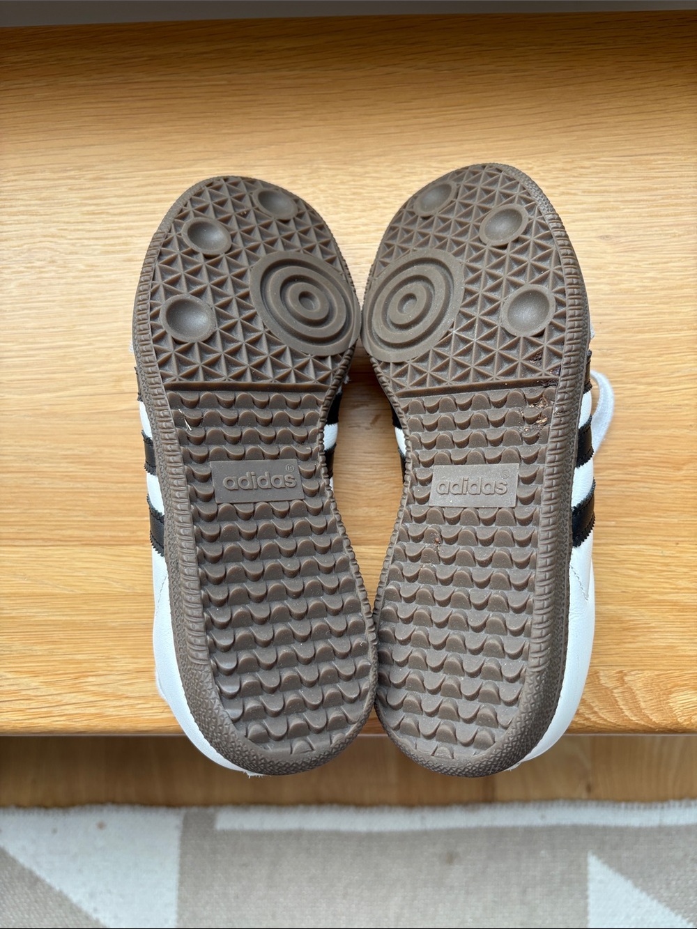adidas White and Black Retro Trainer Sneakers - Picture 10 of 11